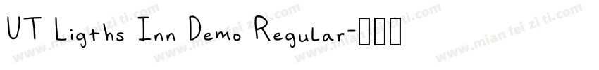 UT Ligths Inn Demo Regular字体转换
